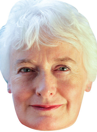 Margaret Mountford TV STARS 2018 Celebrity Face Mask Fancy Dress Cardboard Costume Mask