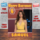 Margaret Qualley The Nice Guys Theme Style Personalised Kids Inspired Movie Birthday Card (SA)