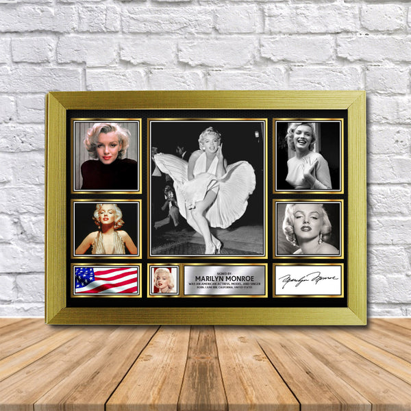 Marilyn Monroe Printed Signature Print