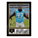 Mario Addison 2 Limited Edition Football Signed Print - American Footballer