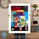 Mario Paint Super Nintendo GAME INSPIRED THEME Retro Gaming Poster A4 A3 A2 Or A1