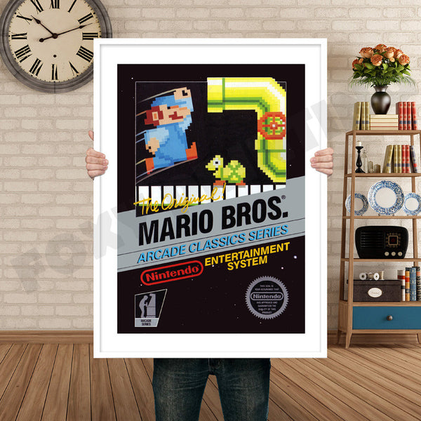 Mario Bros Retro Game Inspired Theme Nintendo NES Gaming