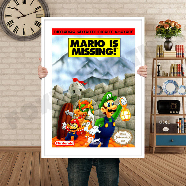 Mario Is Missing Retro Game Inspired Theme Nintendo NES Gaming