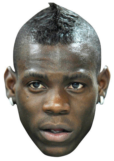 Mario Balotelli Celebrity Face Mask Fancy Dress Cardboard Costume Mask