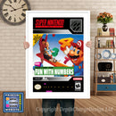 Mario's Early Years  Fun With Numbers Super Nintendo GAME INSPIRED THEME Retro Gaming Poster A4 A3 A2 Or A1
