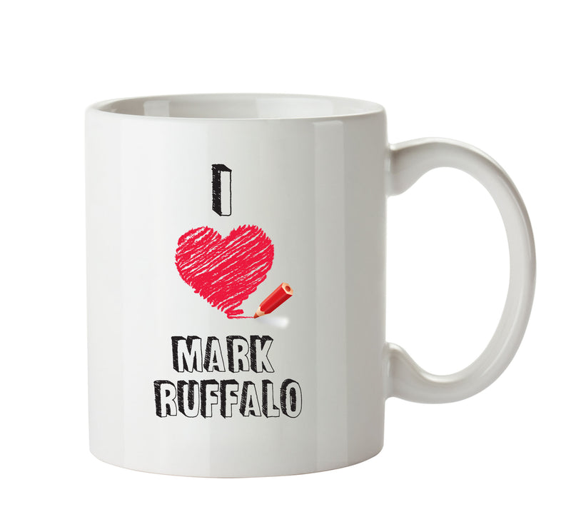 I Love Mark Ruffalo Celebrity Mug Office Mug
