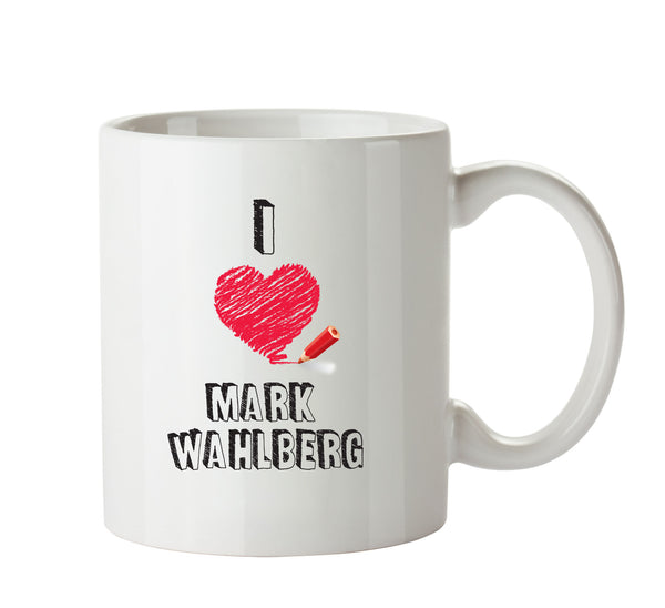 I Love Mark Wahlberg Celebrity Mug Office Mug – printed mug product image 1