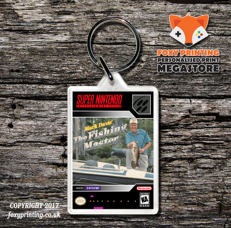 Mark Davis' The Fishing Master Game Inspired Retro Gaming Keyring