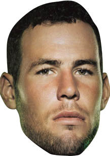 Mark Cavendish Cycling Celebrity Face Mask Fancy Dress Cardboard Costume Mask