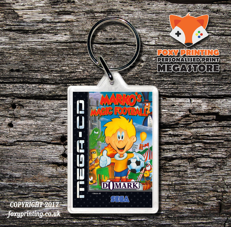 Markos Magic Football Gb Game Inspired Retro Gaming Keyring