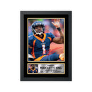Marquette King Limited Edition Football Signed Print - American Footballer