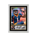 Marquette King Limited Edition Football Signed Print - American Footballer