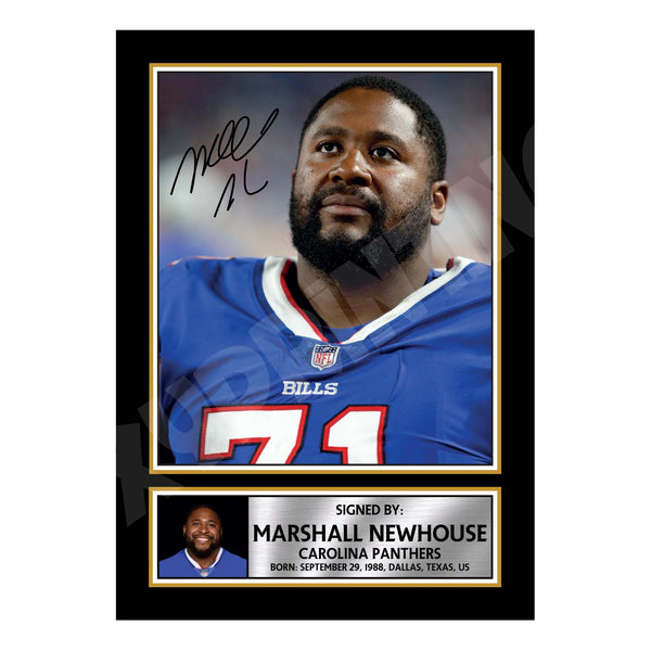 Marshall Newhouse 1 American Football Printed Signature Print