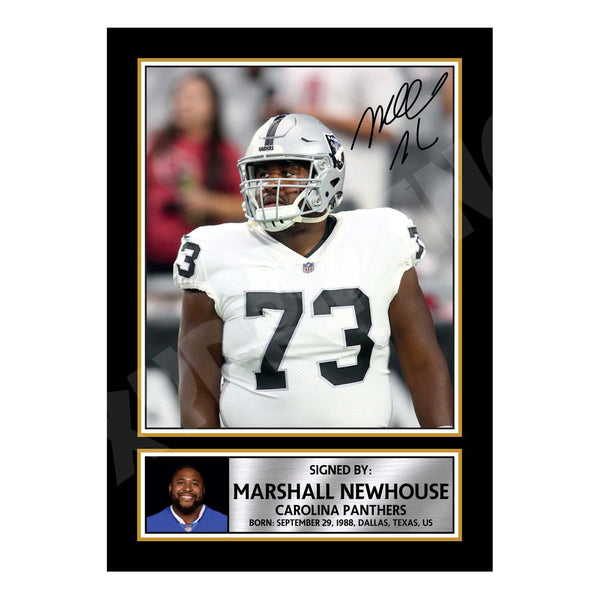 Marshall Newhouse 2 American Football Printed Signature Print