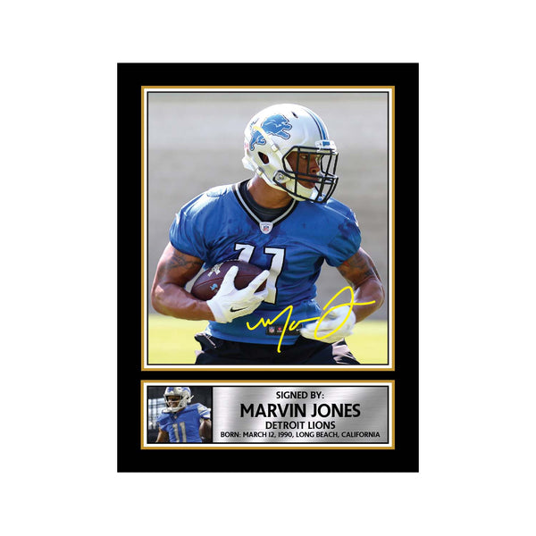 Marvin Jones 2 American Football Printed Signature Print