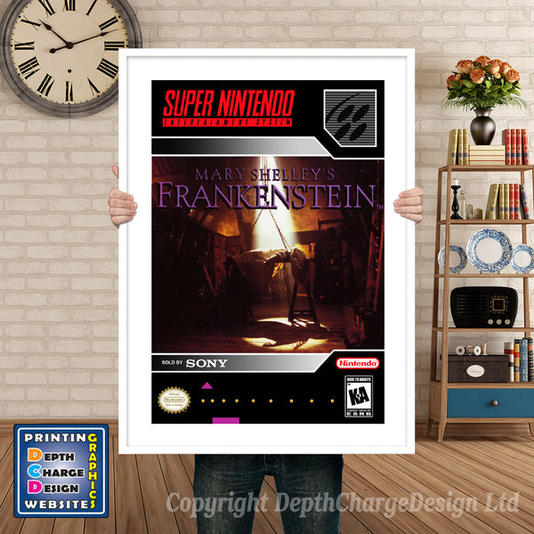 Mary Shelleys Frankenstein Super Nintendo Game Inspired Theme Retro Gaming