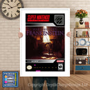 Mary Shelleys Frankenstein Super Nintendo GAME INSPIRED THEME Retro Gaming Poster A4 A3 A2 Or A1