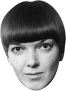 Mary Quaint 2017 BW Celebrity Face Mask Fancy Dress Cardboard Costume Mask