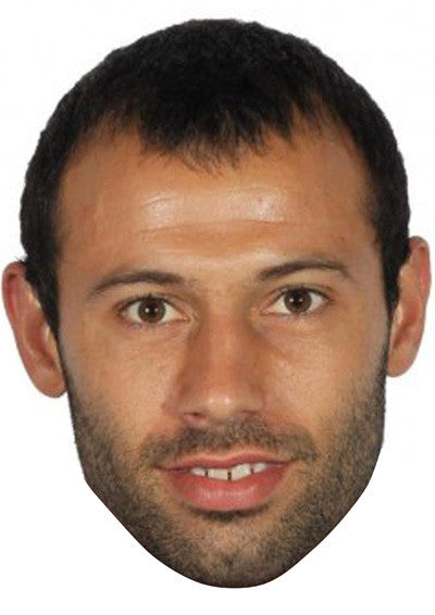 Mascherano Argentina FOOTBALL 2018 Celebrity Face Mask Fancy Dress Cardboard Costume Mask