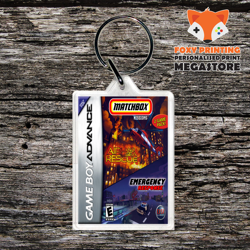 Matchbox Missions - Air, Land And Sea Rescue - Emergency Response Retro Gaming Keyring