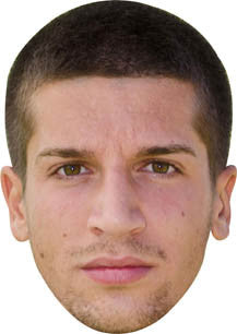 Matija Nastasic Face Mask – Fancy Dress Cardboard Costume Mask