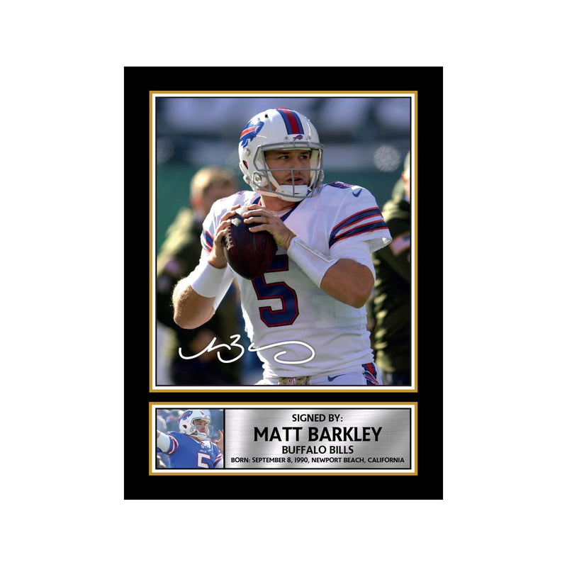 Matt Barkley 2 Limited Edition Football Signed Print - American Footballer