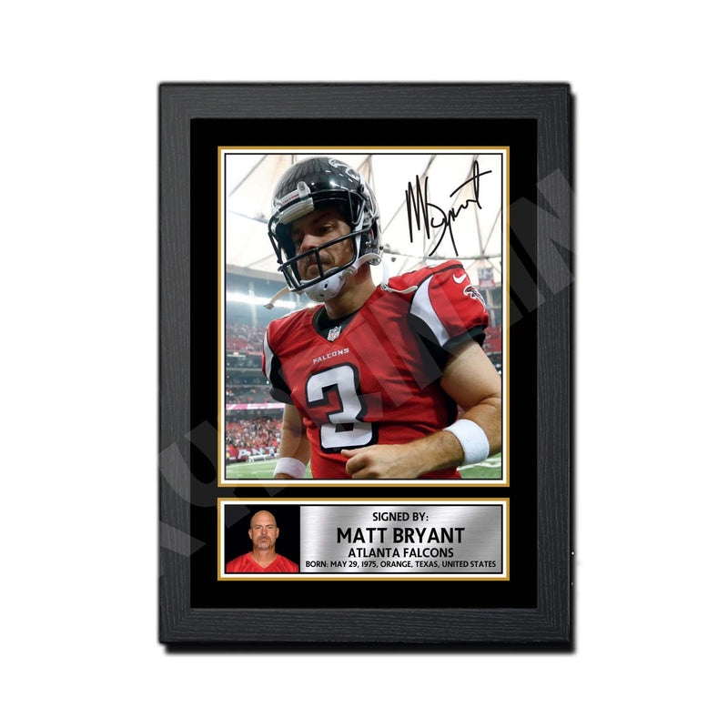 Matt Bryant 2 Limited Edition Football Signed Print - American Footballer