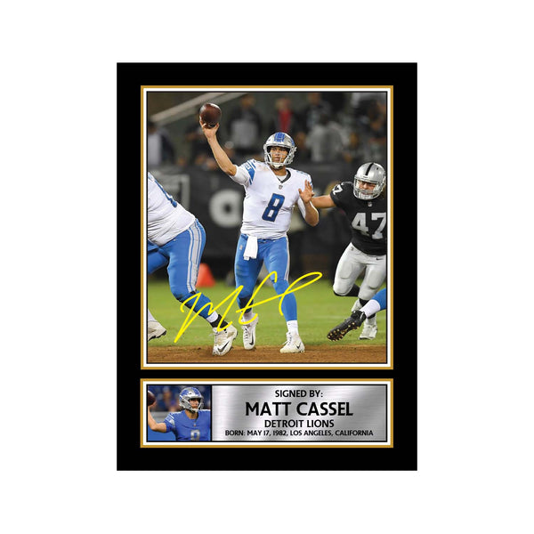 Matt Cassel American Football Printed Signature Print