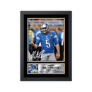 Matt Prater Limited Edition Football Signed Print - American Footballer