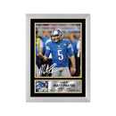 Matt Prater Limited Edition Football Signed Print - American Footballer