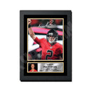 Matt Ryan 1 Limited Edition Football Signed Print - American Footballer