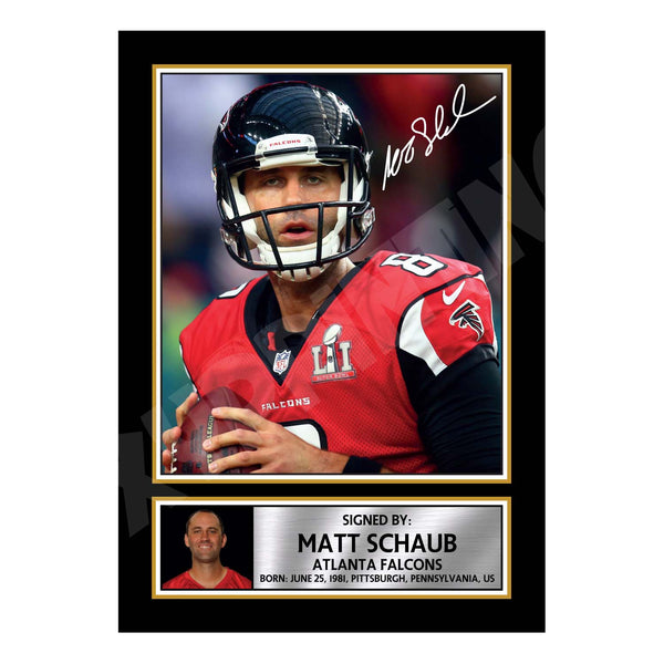 Matt Schaub 1 American Football Printed Signature Print