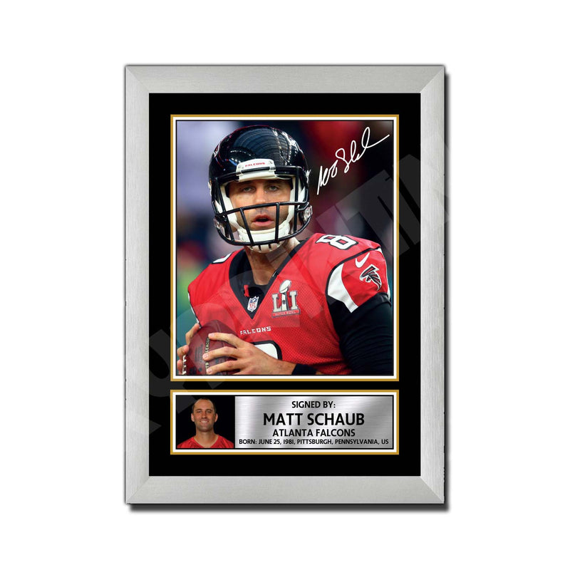 Matt Schaub 1 Limited Edition Football Signed Print - American Footballer