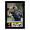 Matt Schaub 2 Limited Edition Football Signed Print - American Footballer