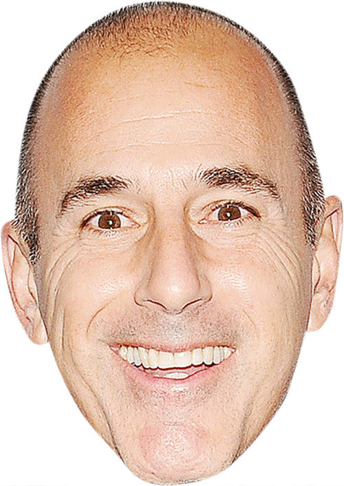 Matt Lauer MH 2017 Celebrity Face Mask Fancy Dress Cardboard Costume Mask