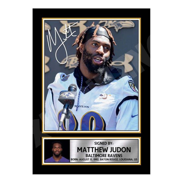 Matthew Judon 1 American Football Printed Signature Print