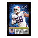 Matthew Milano 1 Limited Edition Football Signed Print - American Footballer