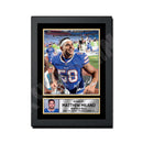 Matthew Milano 2 Limited Edition Football Signed Print - American Footballer