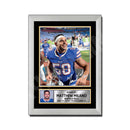 Matthew Milano 2 Limited Edition Football Signed Print - American Footballer