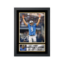 Matthew Stafford Limited Edition Football Signed Print - American Footballer