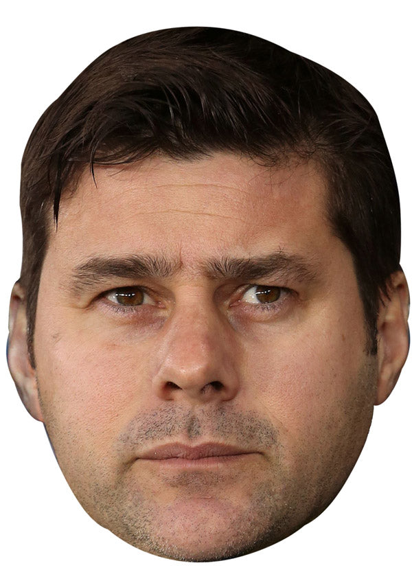 MAURICIO POCHETTINO JB - Footballer Fancy Dress Cardboard Celebrity Party Face Mask