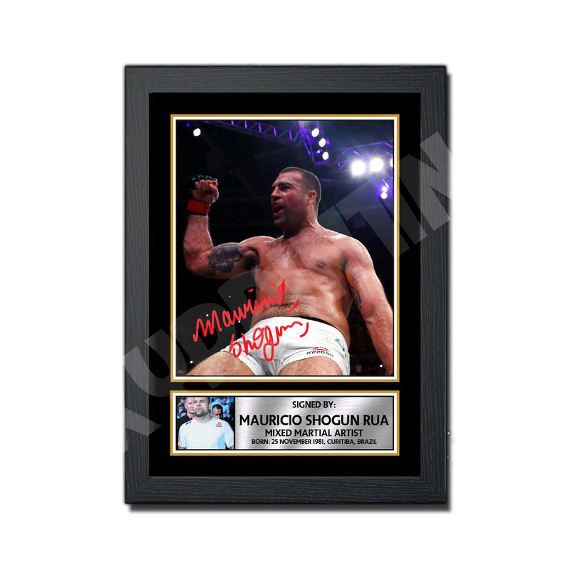 Mauricio Shogun Rua Limited Edition MMA Wrestler Signed Print - MMA Wrestling