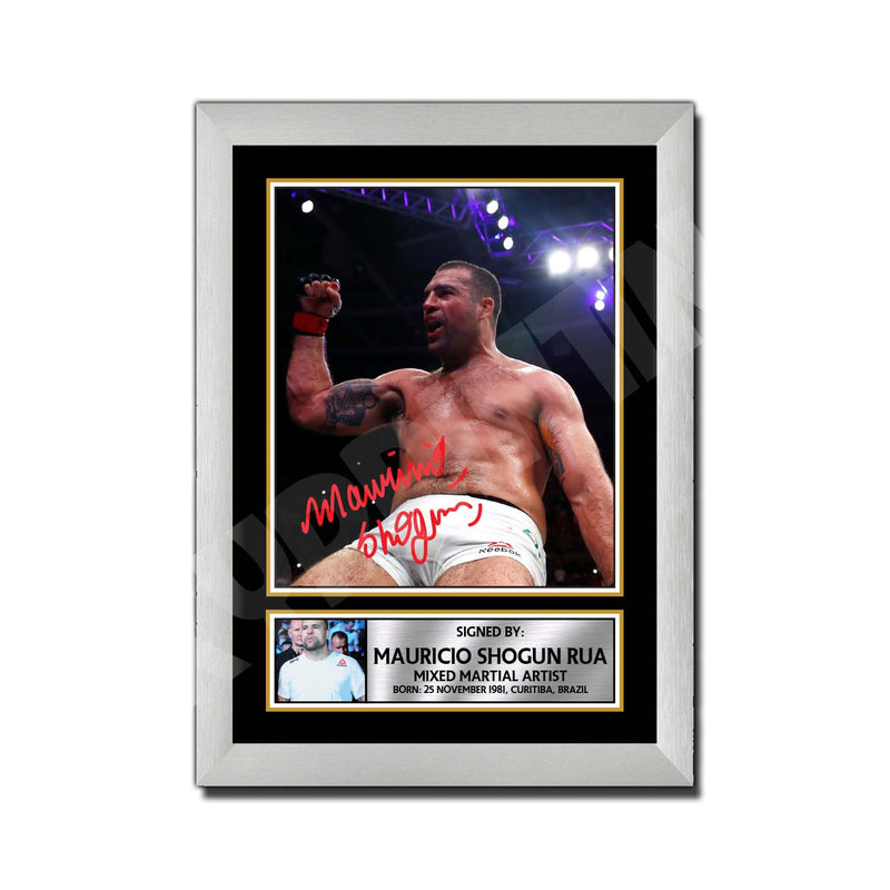 Mauricio Shogun Rua Limited Edition MMA Wrestler Signed Print - MMA Wrestling