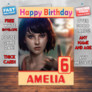 Personalised Maxine Caulfield Life Is Strange Inspired Style Game Kids Inspired Birthday Card (SA)