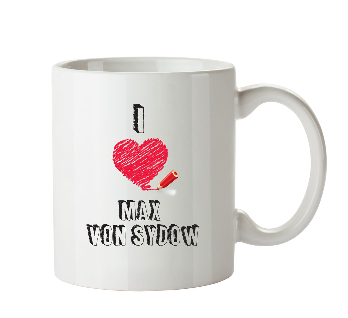 I Love Max Von Sydow Celebrity Mug Office Mug – printed mug product image 1