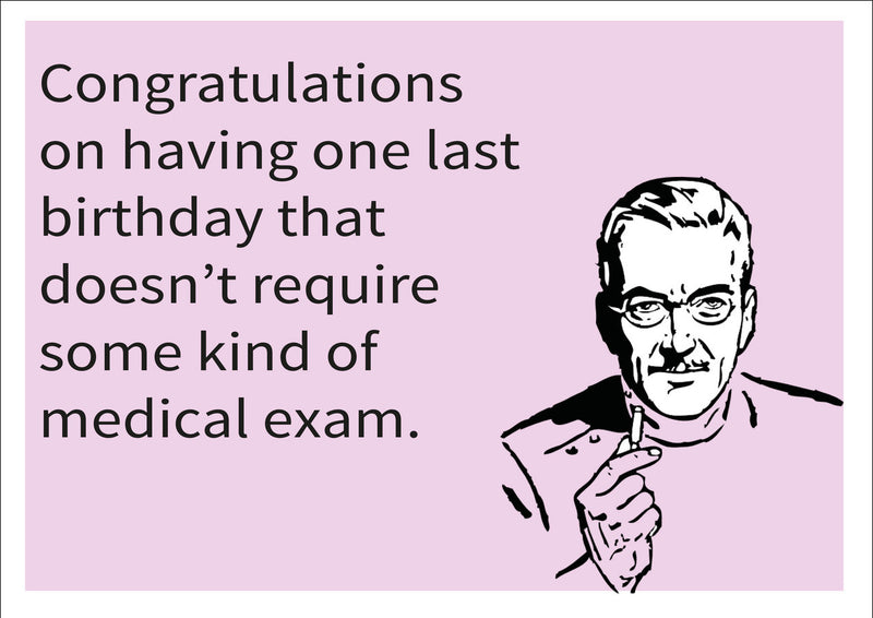 Medical Exam INSPIRED Adult Personalised Birthday Card Birthday Card