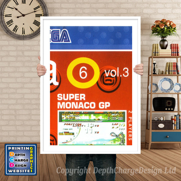 Mega 6 Box Front - Sega Megadrive Inspired Retro Gaming Poster