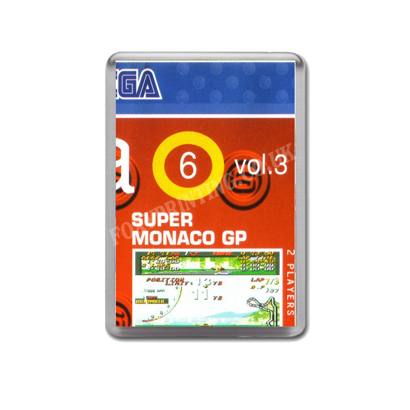 Mega 6 Box Front Game Style Inspired Sega Megadrive Retro Video Gaming Magnet