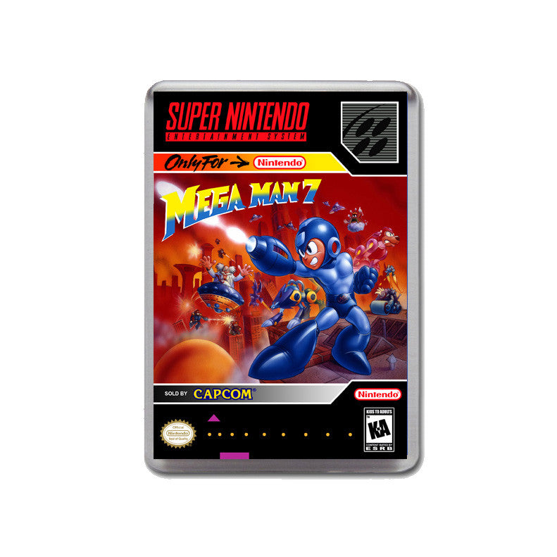 Mega Man 7 - SNES GAME inspired Retro Gaming Magnet