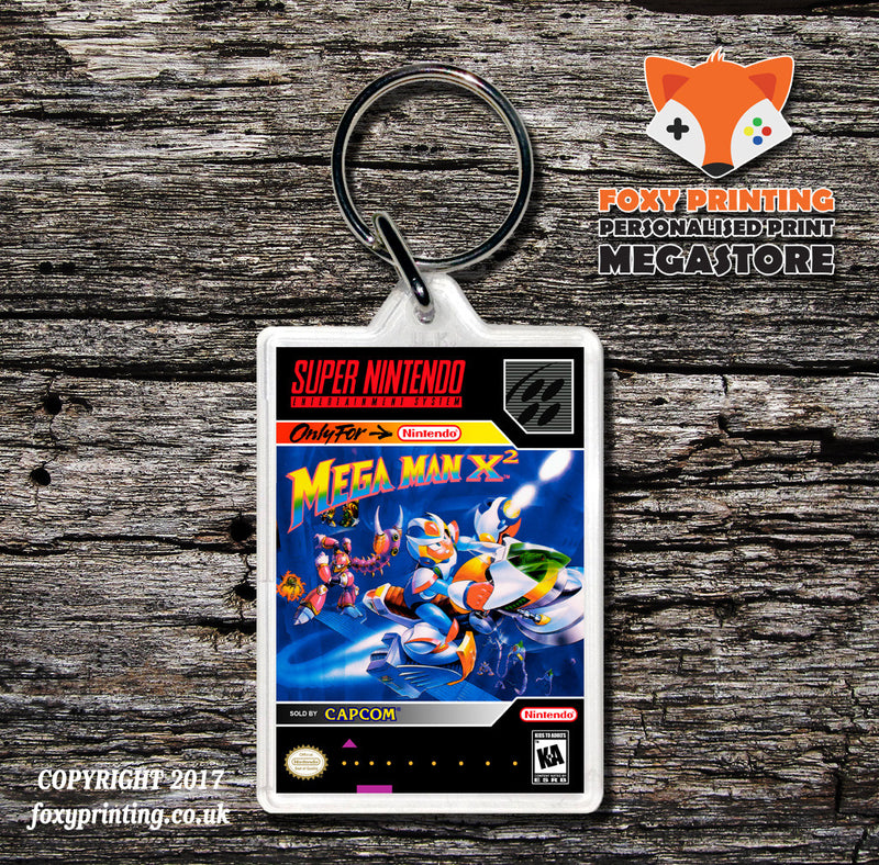 Mega Man X2 Game Inspired Retro Gaming Keyring